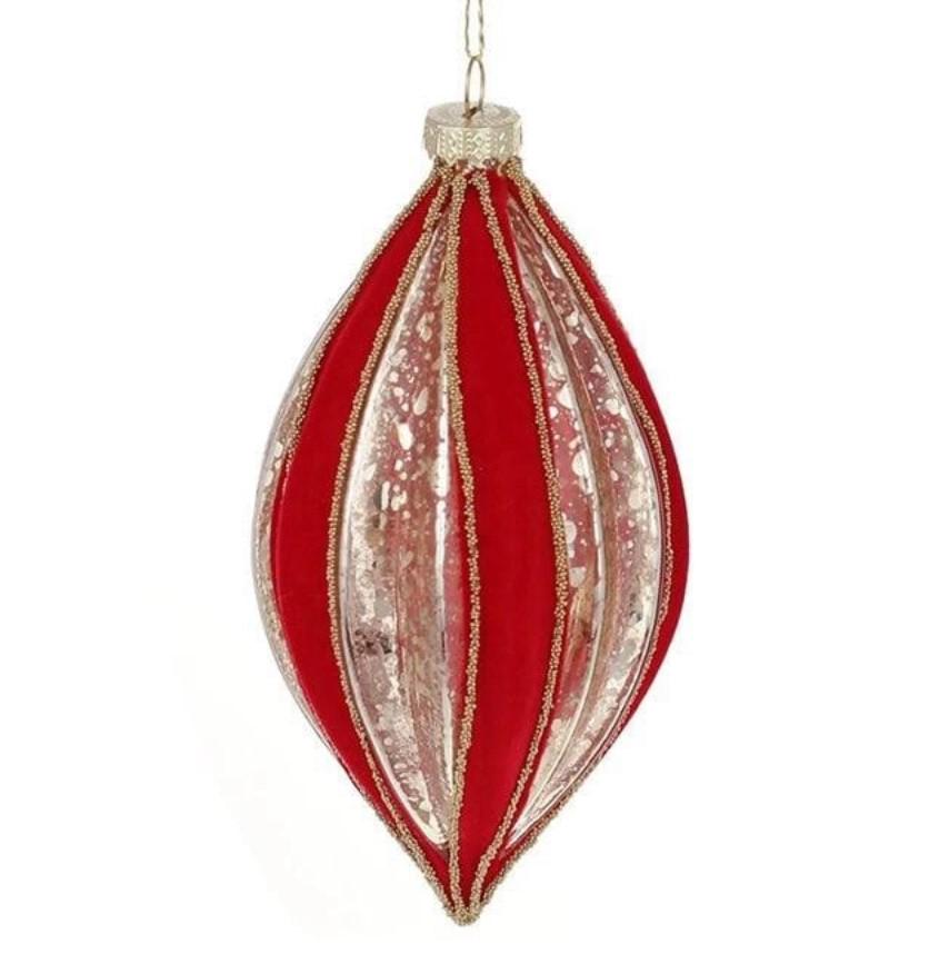 Набор стеклянных подвесок 15 см 4 шт. (12599)