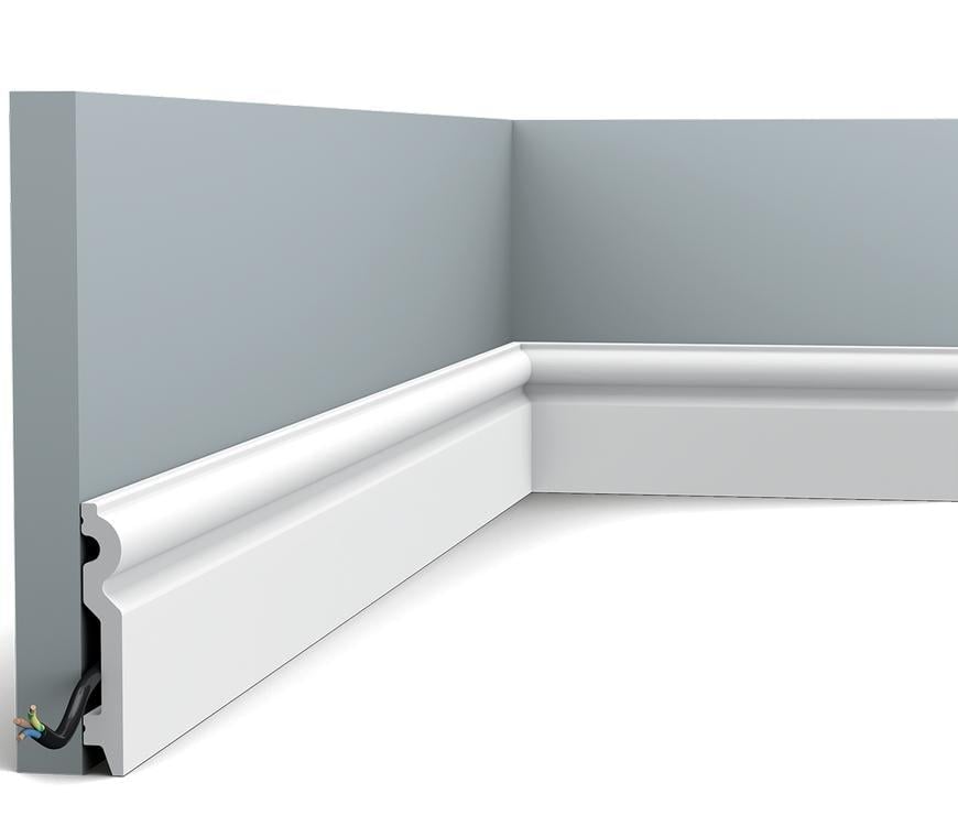 Плинтус напольный гладкий Orac Decor SX137 2000х100х15 мм (2845)