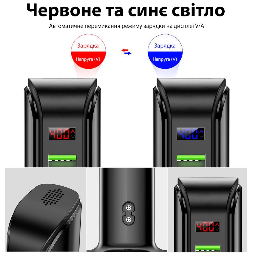 Сетевое зарядное устройство Uslion US0076 для телефона 5xUSB быстрая зарядка Black - фото 4