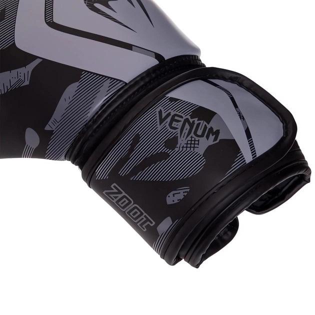 Рукавички боксерські Venum 12 Oz Black/Gray (151274) - фото 3