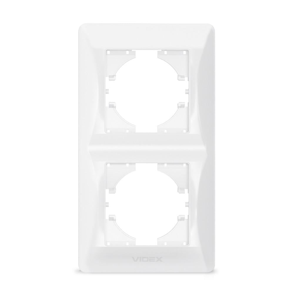 Рамка Videx BINERA 2-постова вертикальна Білий (12581)