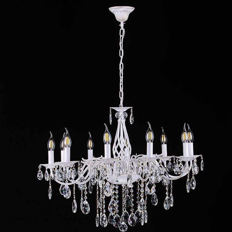 Хрустальная подвесная люстра Light House DL-17354/10 Белый