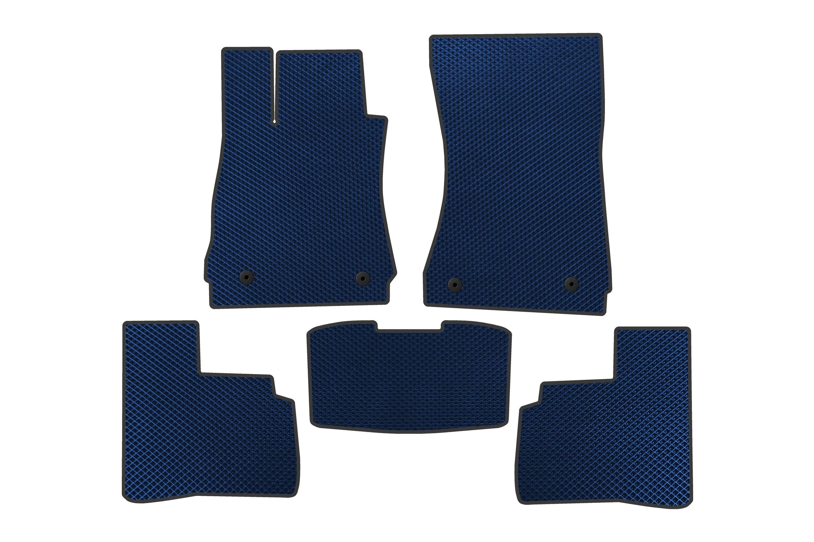 Коврики в автомобиль EVA Digital Designs Long для Mercedes S-сlass W221 2005-2013 гг. этилвинилацетат Синий