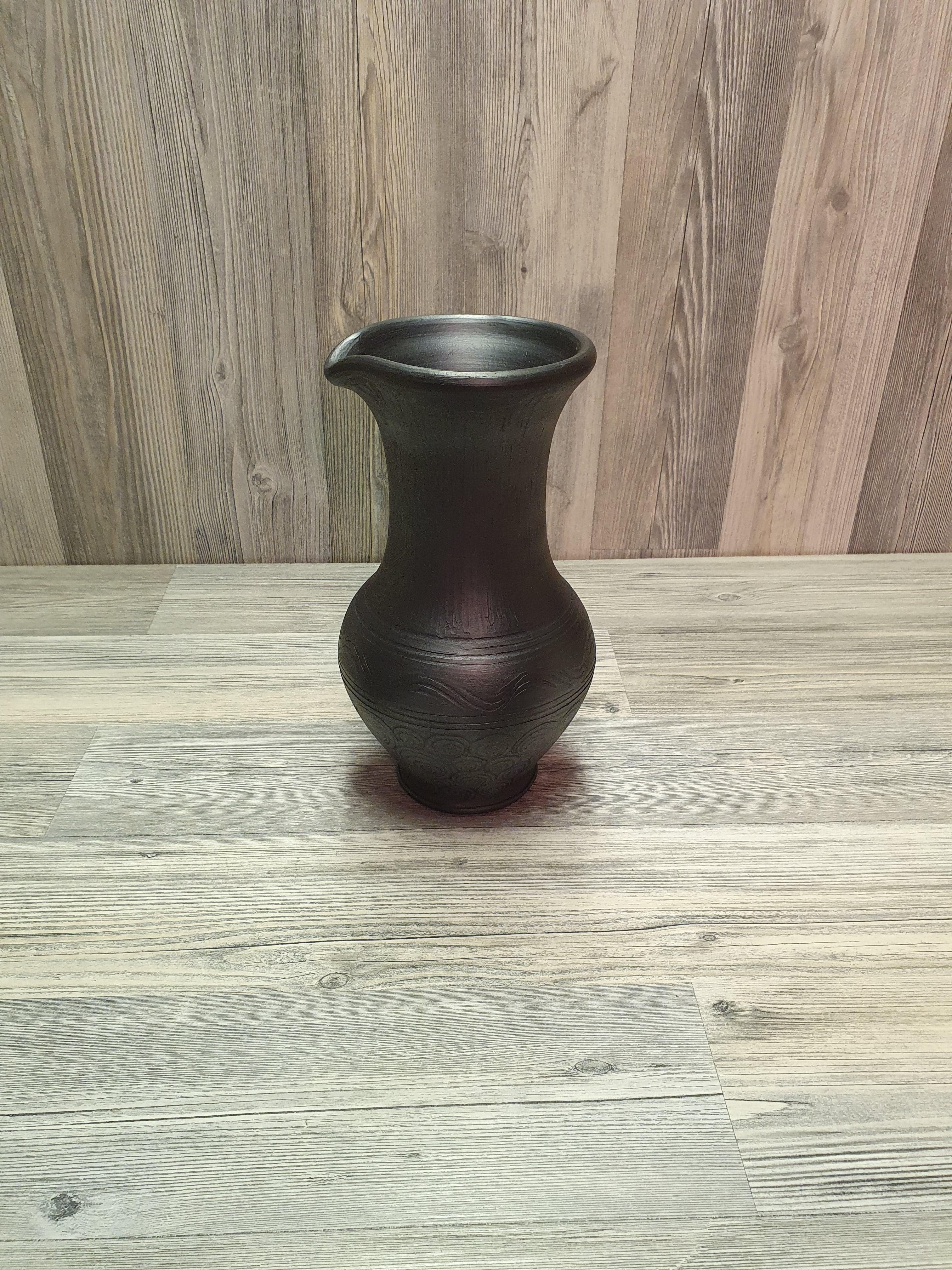 Глечик з чорної глини (5292) - фото 5