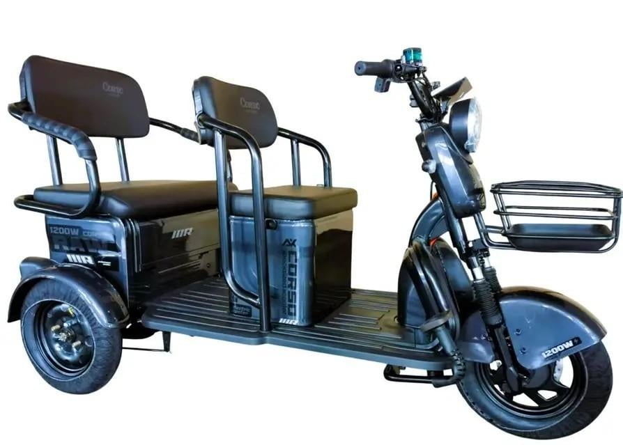 Электрический трицикл Corso RAW 1200W 72V 28Ah Серый Электрический трицикл Corso RAW 1200W 72V 28Ah Серый