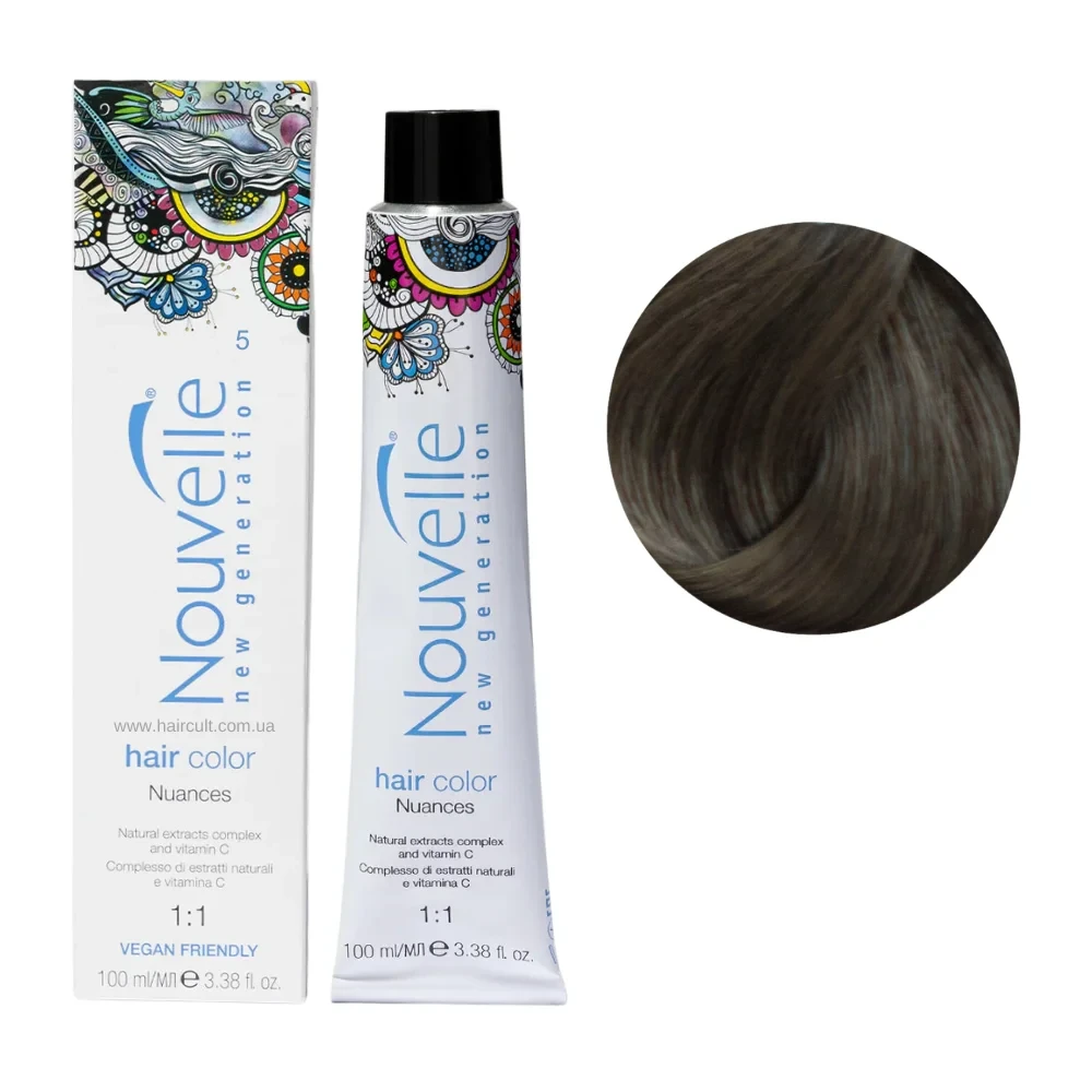 Краска для волос Nouvelle Hair Color 5 Светло-коричневый 100 мл
