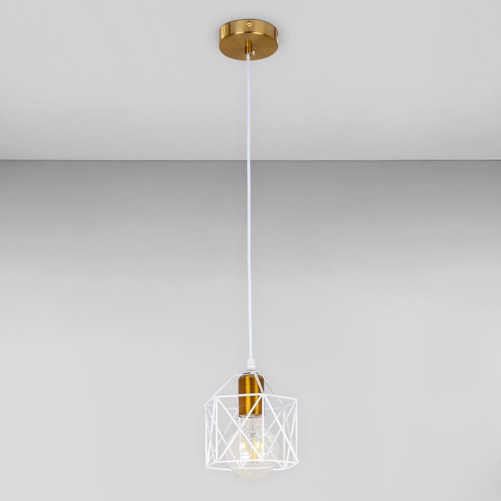 Люстра підвісна Light House LS-17162F-1 BRZ+WH Білий/Бронзовий Люстра підвісна Light House LS-17162F-1 BRZ+WH Білий/Бронзовий