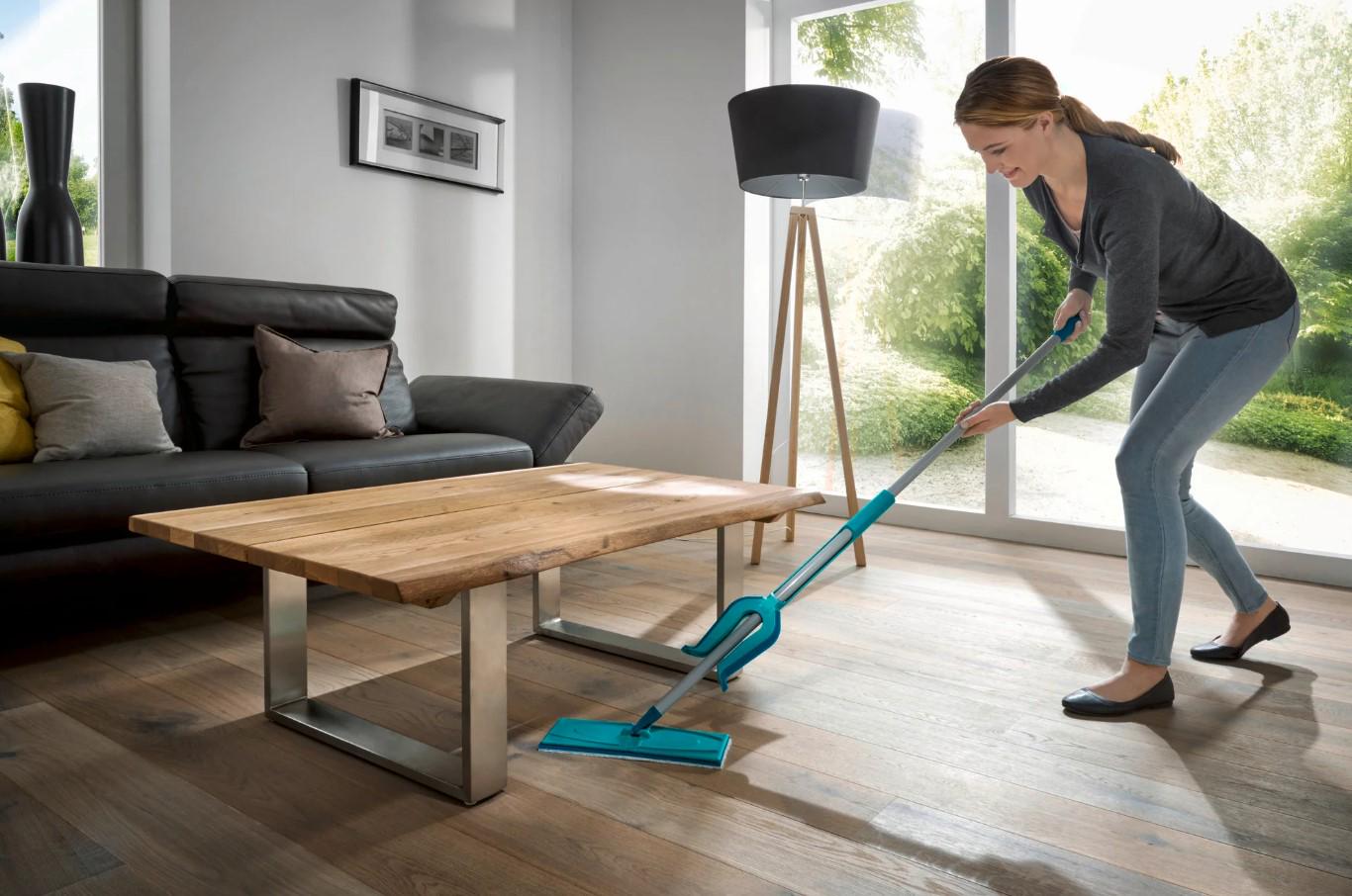 Швабра для пола с отжимом Picobello Micro Duo Leifheit 56553 33 см (26358134) - фото 7