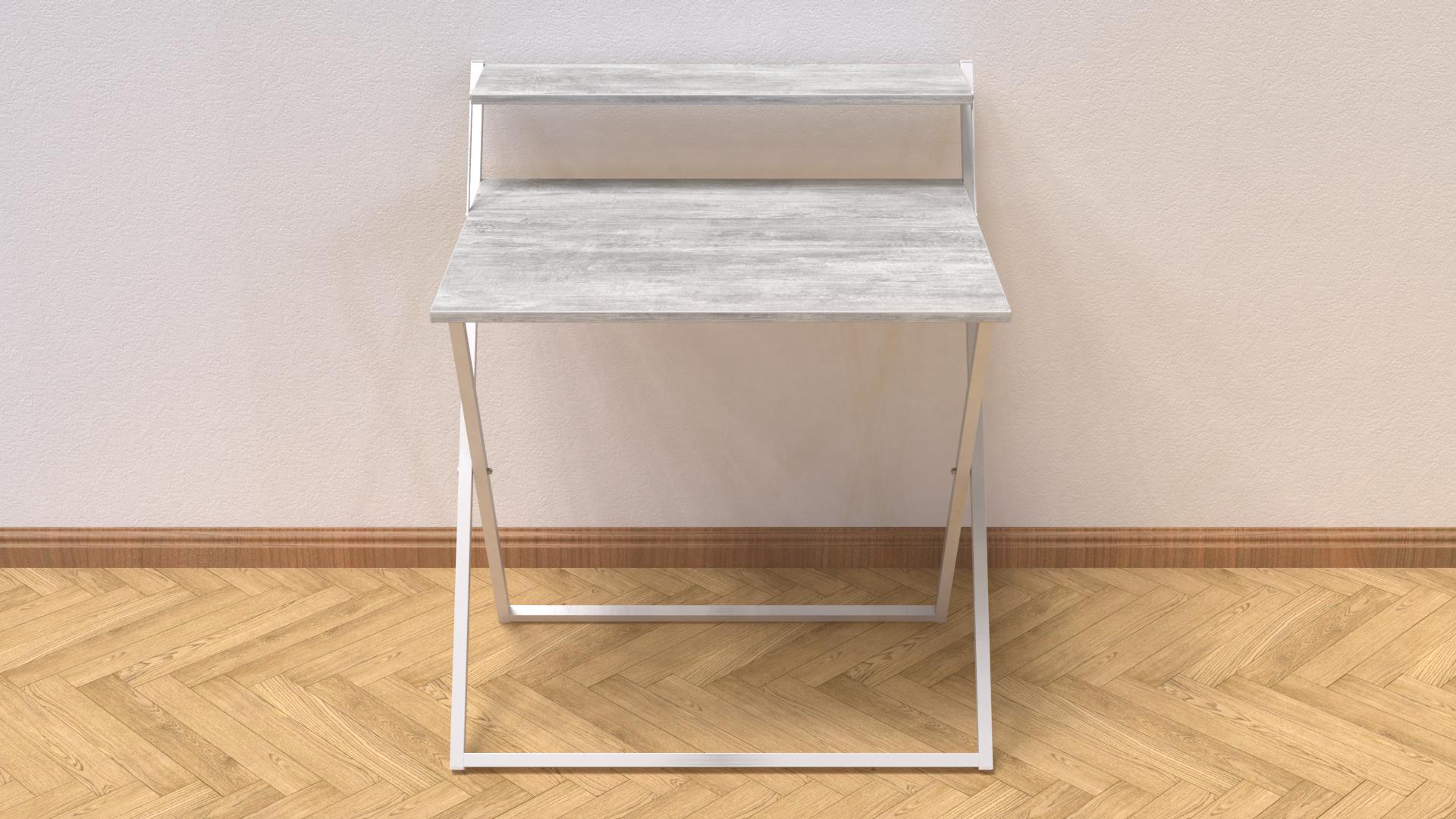 Стіл трансформер комп'ютерний Ferrum-decor Компакт 2 16 мм 750x790x720 мм метал Білий/ДСП Урбан Лайт (KOM214) - фото 4 Стіл трансформер комп'ютерний Ferrum-decor Компакт 2 16 мм 750x790x720 мм метал Білий/ДСП Урбан Лайт (KOM214) - фото 4