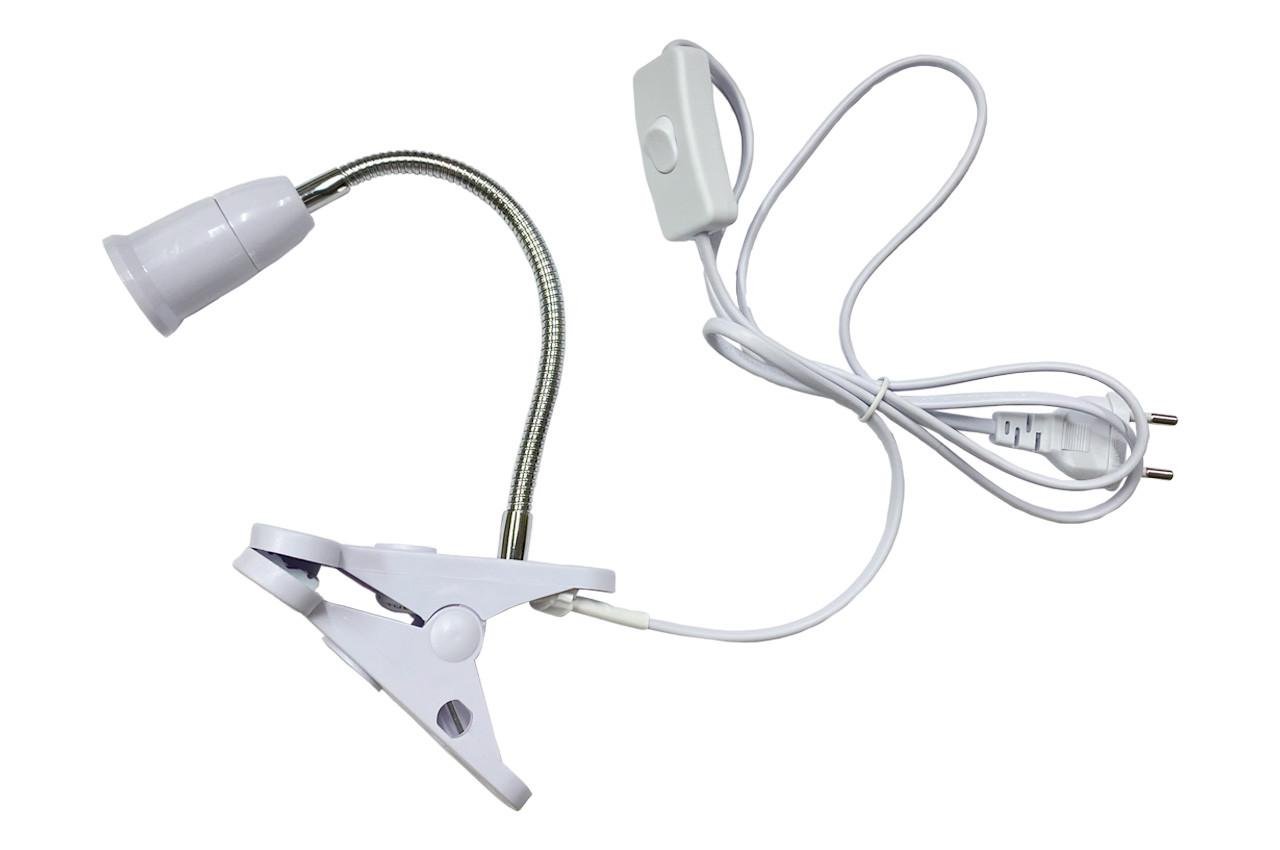 Кабель сетевой E27 с выключателем и клипсой 1,5 м (122797)