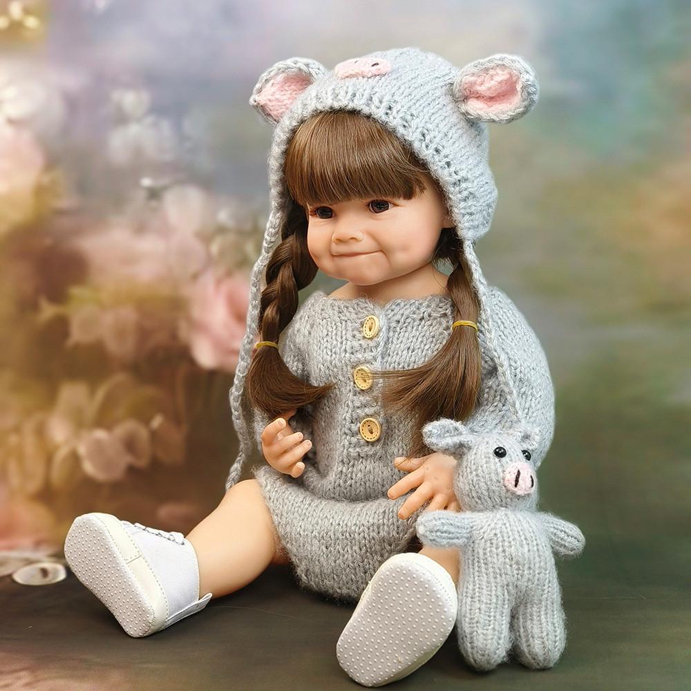 Кукла Reborn Мила винил-силиконовая с соской/бутылочкой/игрушкой 55 см (2457723675) - фото 3 Кукла Reborn Мила винил-силиконовая с соской/бутылочкой/игрушкой 55 см (2457723675) - фото 3