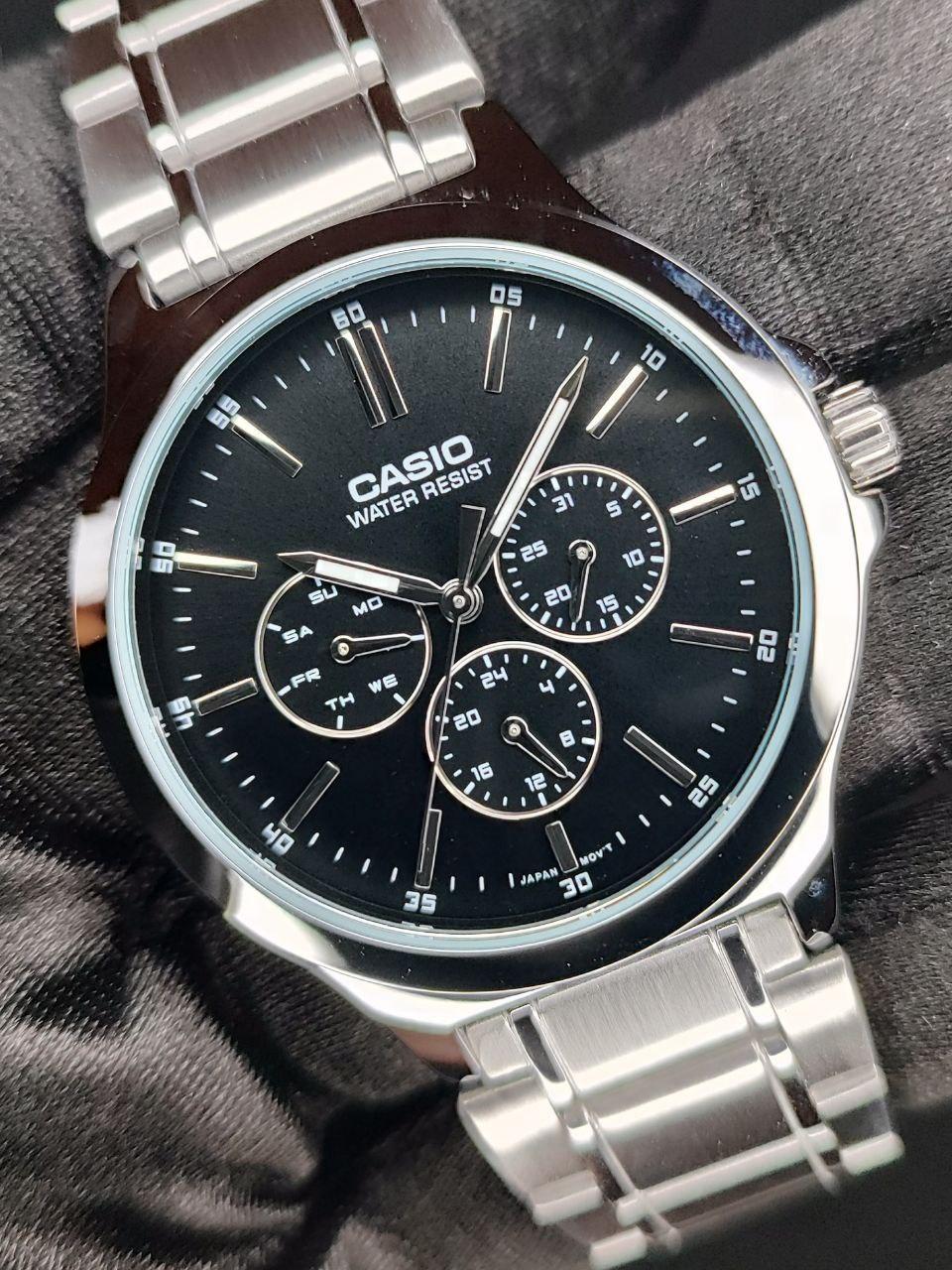 Наручные часы мужские Casio MTP-V300D-1A Timeless Collection Черный (2668164303)