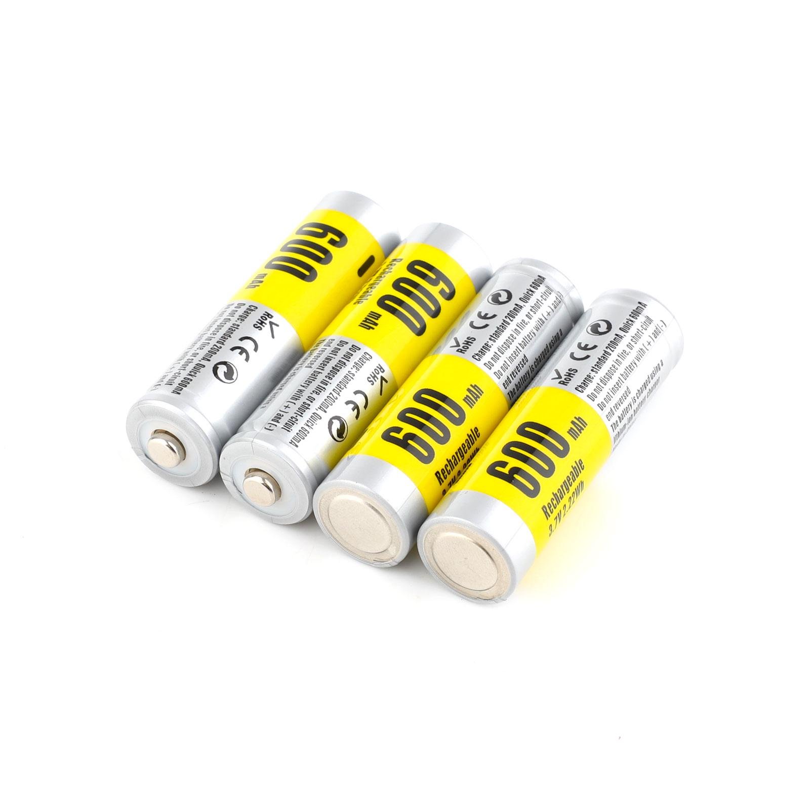 Акумулятор Soshine 14500/AA Li-Ion 14500-3,7-600 600 mAh 1,2A 4,2/3,7/3V Silver (25993668) - фото 3 Акумулятор Soshine 14500/AA Li-Ion 14500-3,7-600 600 mAh 1,2A 4,2/3,7/3V Silver (25993668) - фото 3