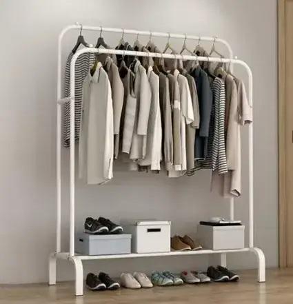 Стійка для одягу та взуття Drying Rack подвійна до 35 кг 150х96х45 см - фото 2