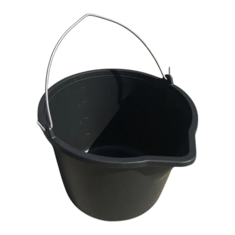 Ведро строительное с носиком и мерной шкалой 5 л Черный (25355099)