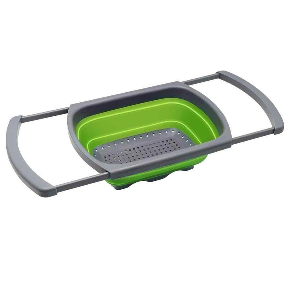 Друшлаг складной Benson BN-091 силиконовый Зеленый (2763)