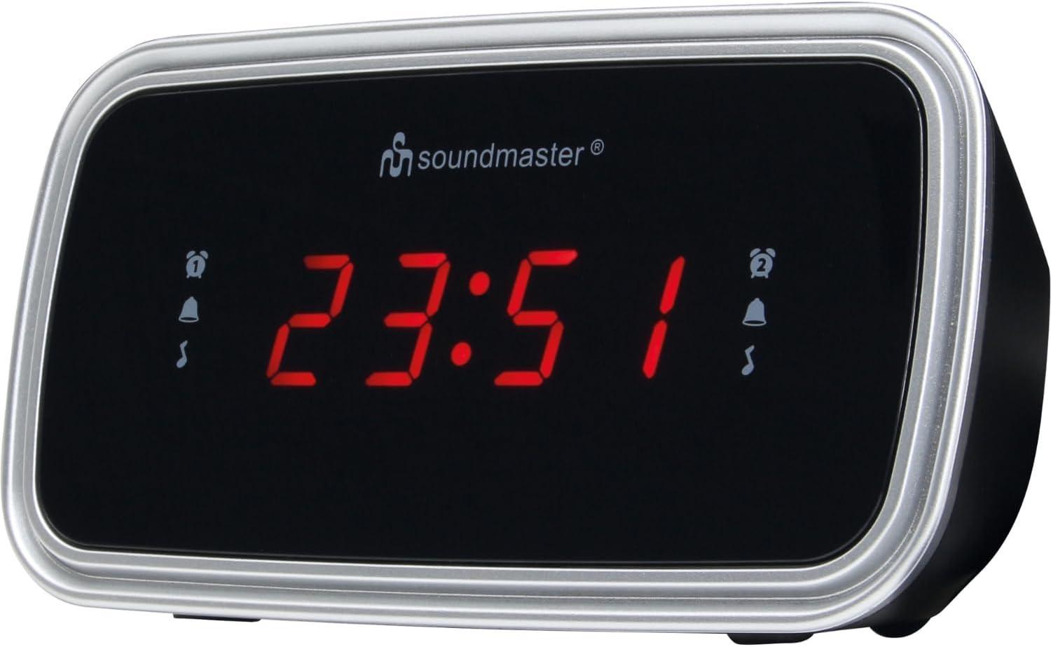 Радиочасы Soundmaster UR106SW FM PLL с фиксированным передатчиком Черный