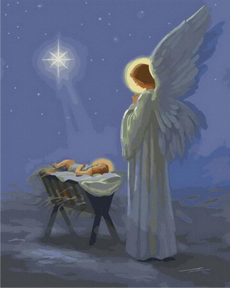 Картина по номерам PICua Рождение Иисуса Христа Рождество 40х50 (GX44832 )