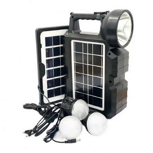 Фонарь кемпинговый CL-810 с солнечной панелью и 3 лампочками