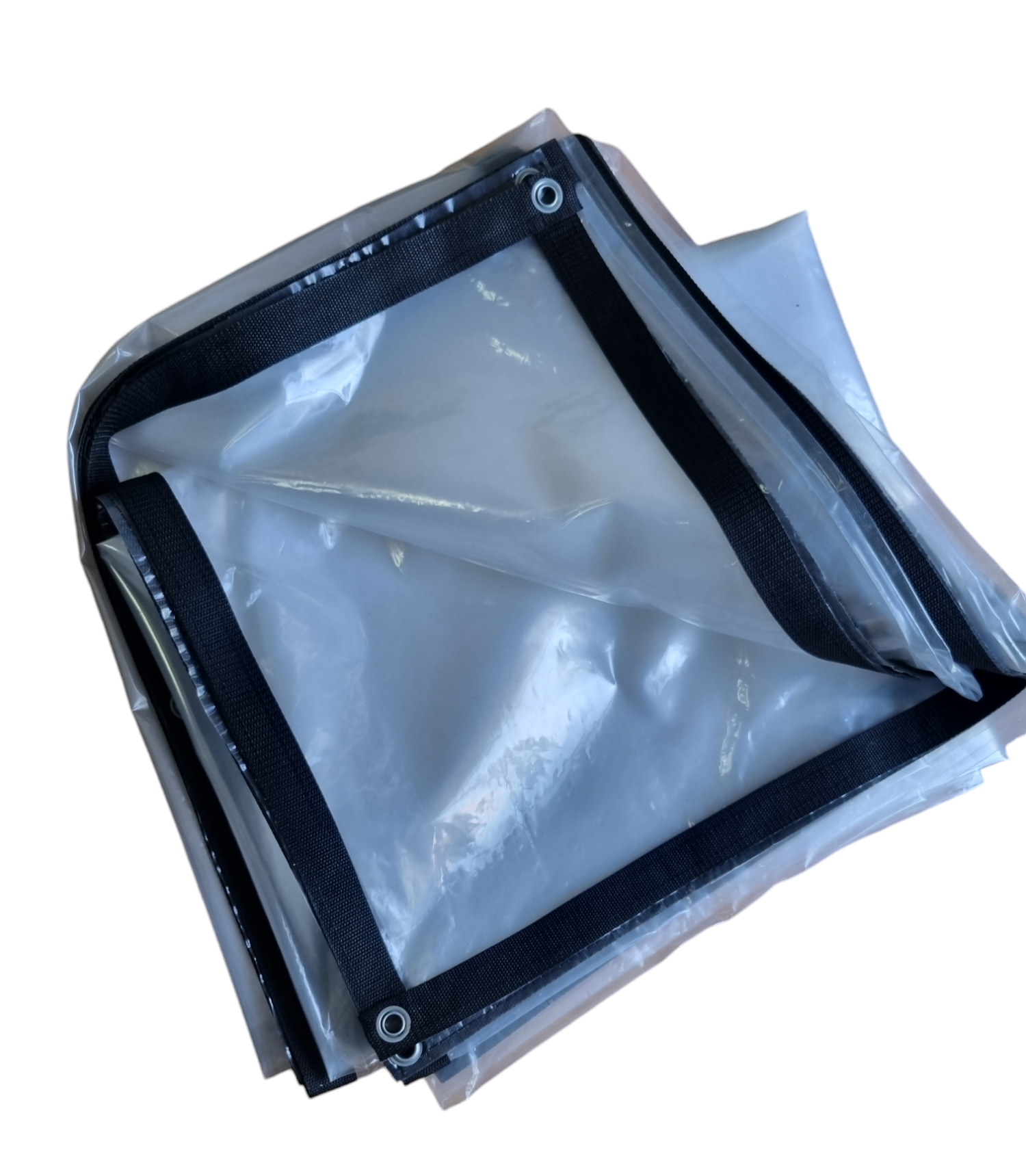 Тент ПВХ з люверсами 3х4 м Прозорий (ПВХ-3х4)