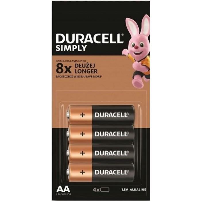 Батарейки Duracell AA LR06 MN1500 4 шт. (129733)