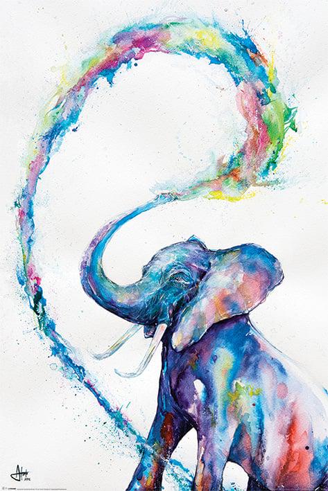 Постер плакат Марк Алланте Слон/Marc Allante Elephant 61x91,5 см
