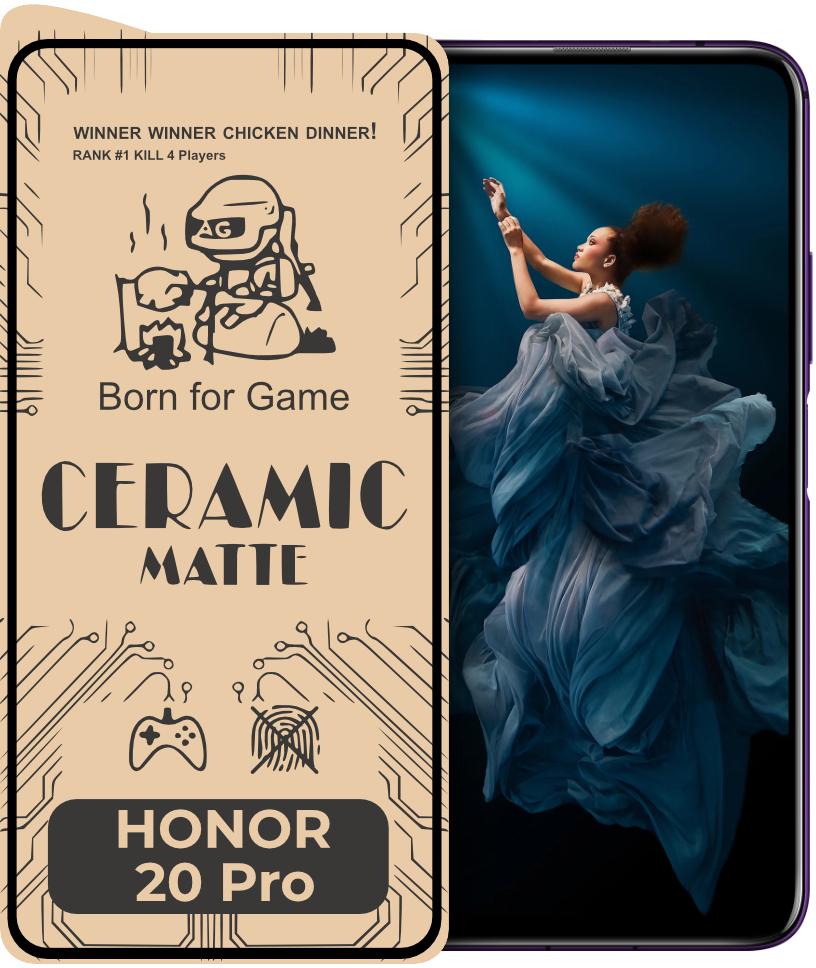Защитная пленка Ceramic для Honor 20 Pro керамическая матовая (21090)