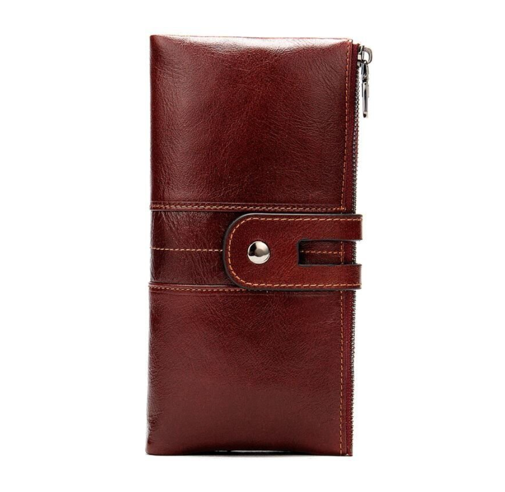 Кошелек женский Vintage 14906 из натуральной кожи с регулировкой объема Бордовый (168-136-14906)