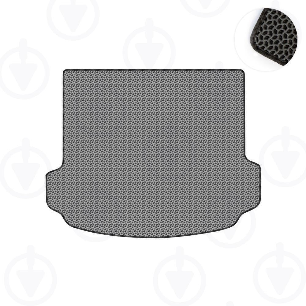 Коврик в багажник Star-Tex для Acura MDX II 2006-2013 г. большой 3-й ряд сложен EVA/Капля Серый/Черный (15205-04-06-41)