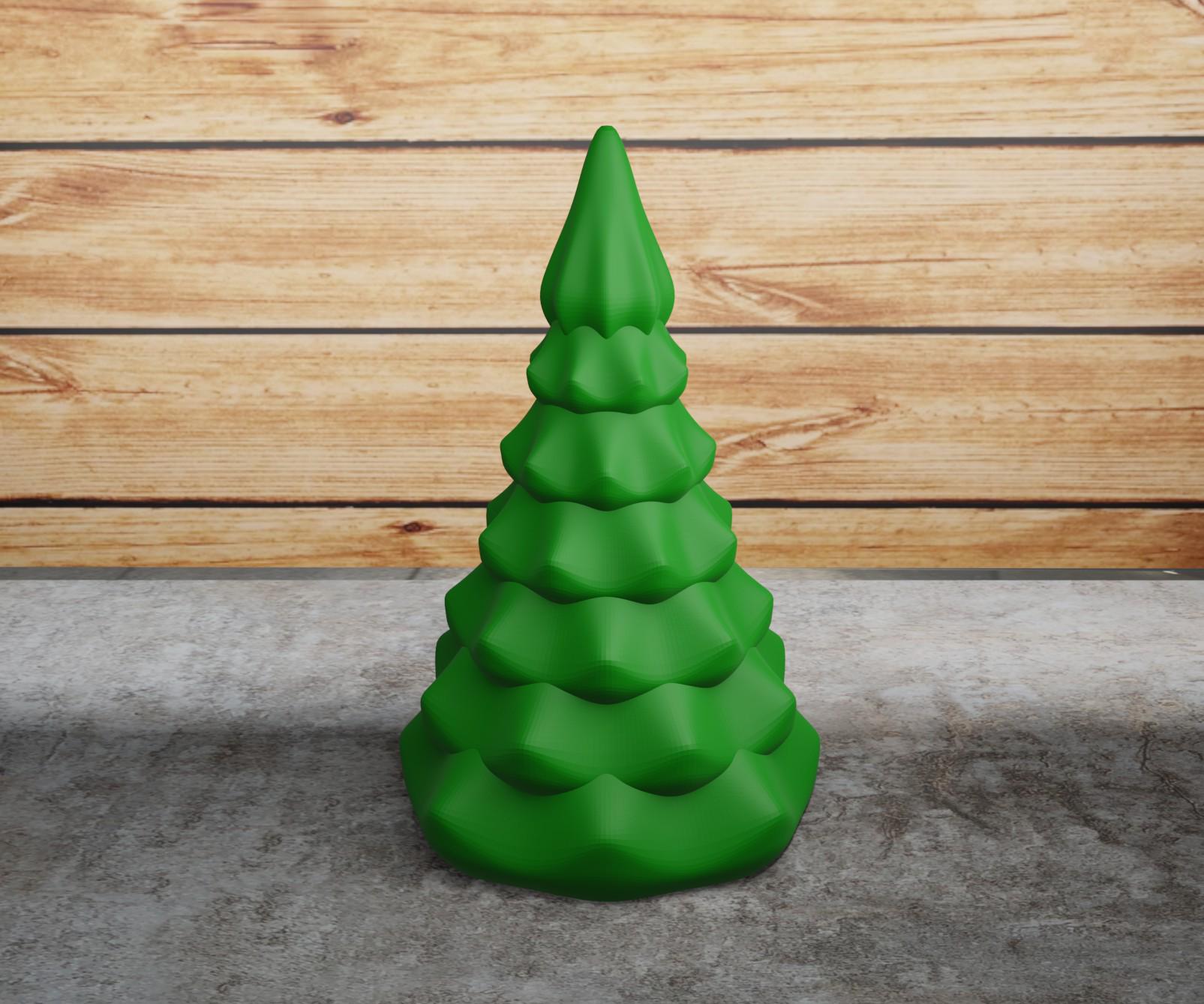 Фігурка ялинка Хвиляста 10x6 см Зелений (12010240107)