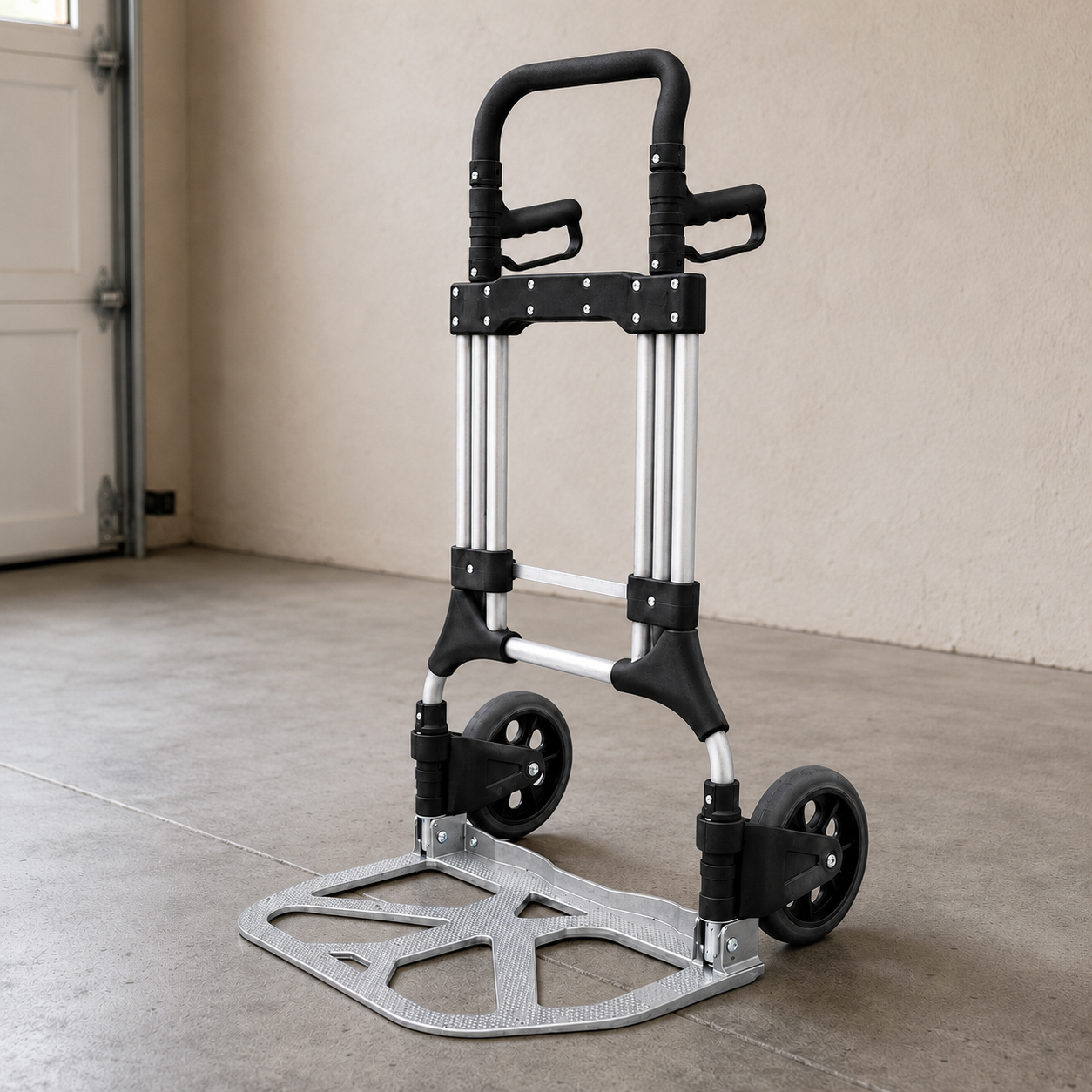 Тележка складская Helper HP-1202 200 кг 60х65х128 см с телескопической ручкой