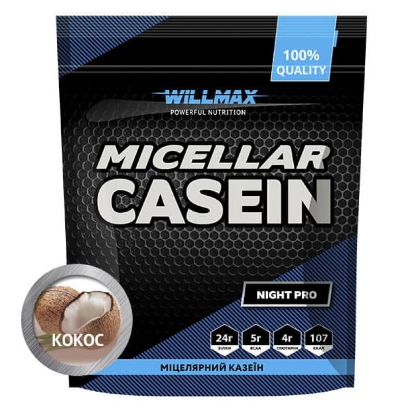 Протеїн міцелярний казеїн Willmax Micellar Casein 80% 900 г Кокос (10861-07)