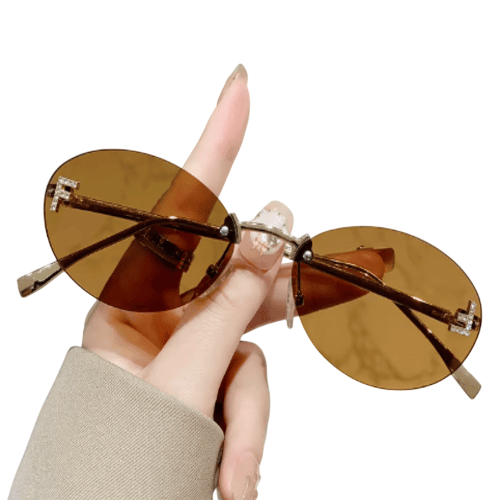 Солнцезащитные очки Fendi Коричневый