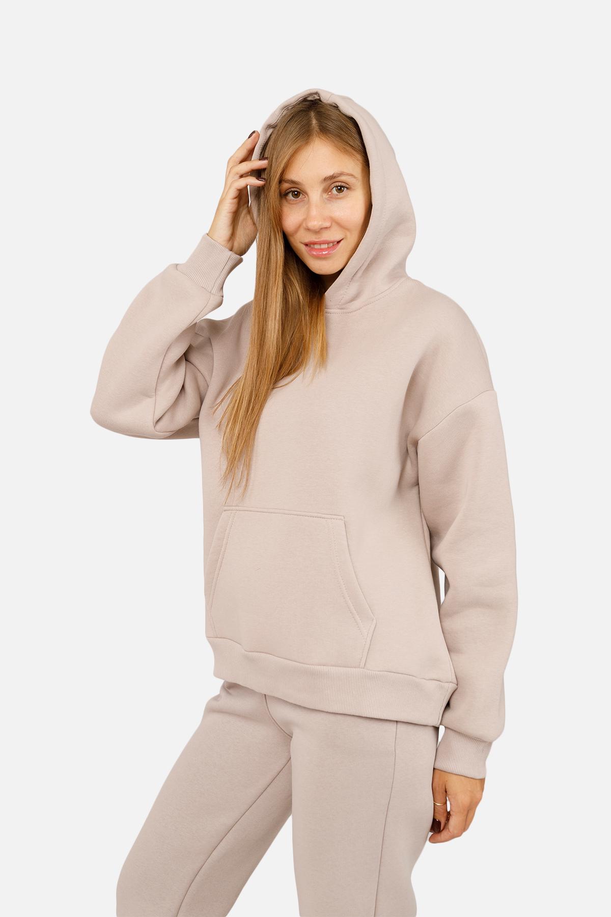 Худі жіноче ЦБ-00254549 р. 42 Бежевий (SKT001004567) - фото 3 Худі жіноче ЦБ-00254549 р. 42 Бежевий (SKT001004567) - фото 3