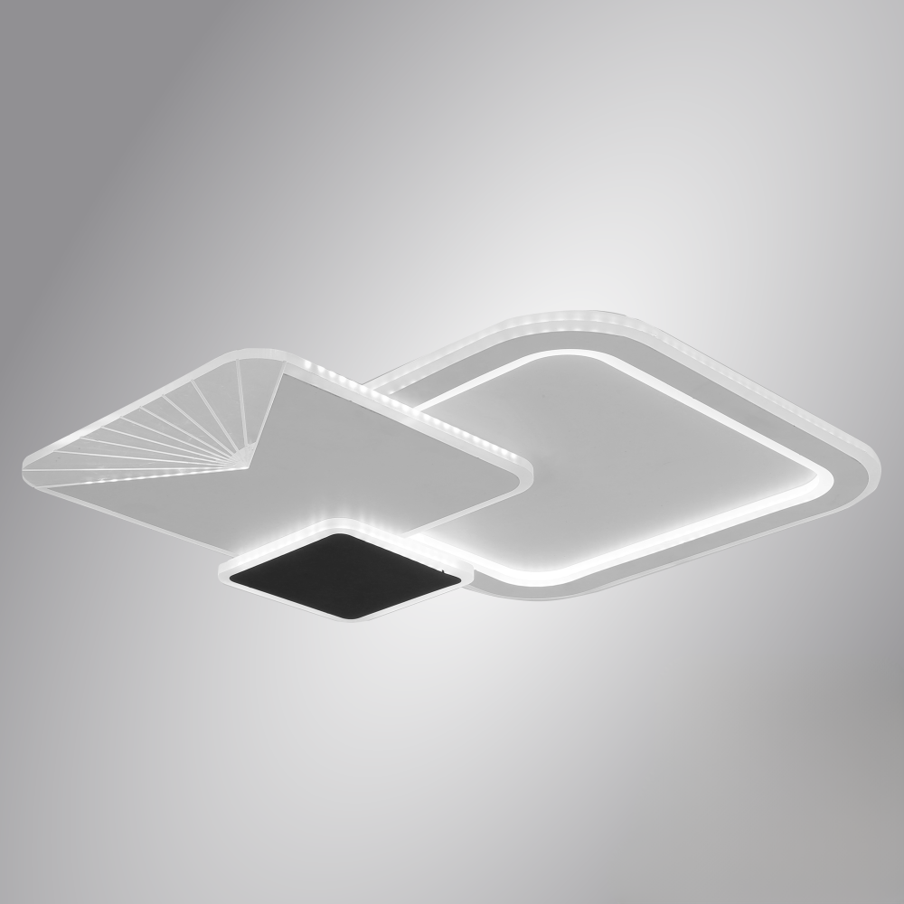 Люстра умная LED 105 Вт Белый/Черный