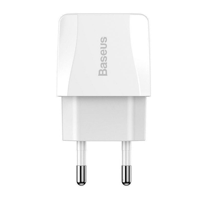 Мережевий зарядний пристрій Baseus Mini Dual-U 2USB 2,1A White (CCALL-MN02)