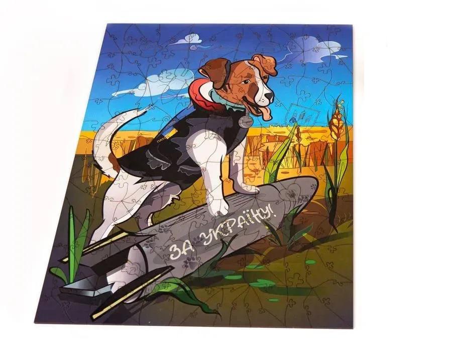 Пазлы фигурные PuzzleOK Пес Патрон из дерева на 132 эл.а Разноцветный (150-98-PuzA3-00132)