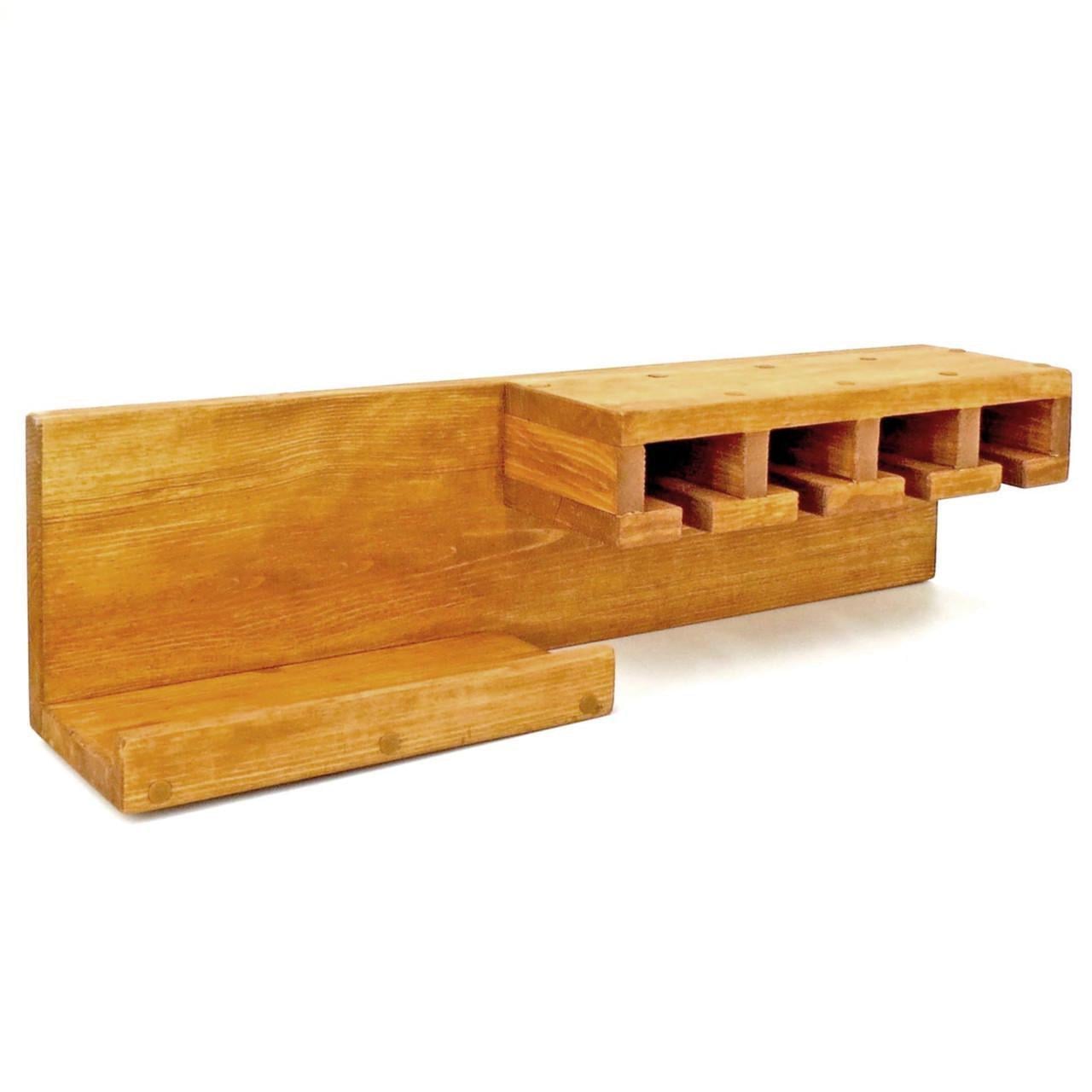 Полка для вина настенная из дерева Катори Сиена (ПНК-005305)