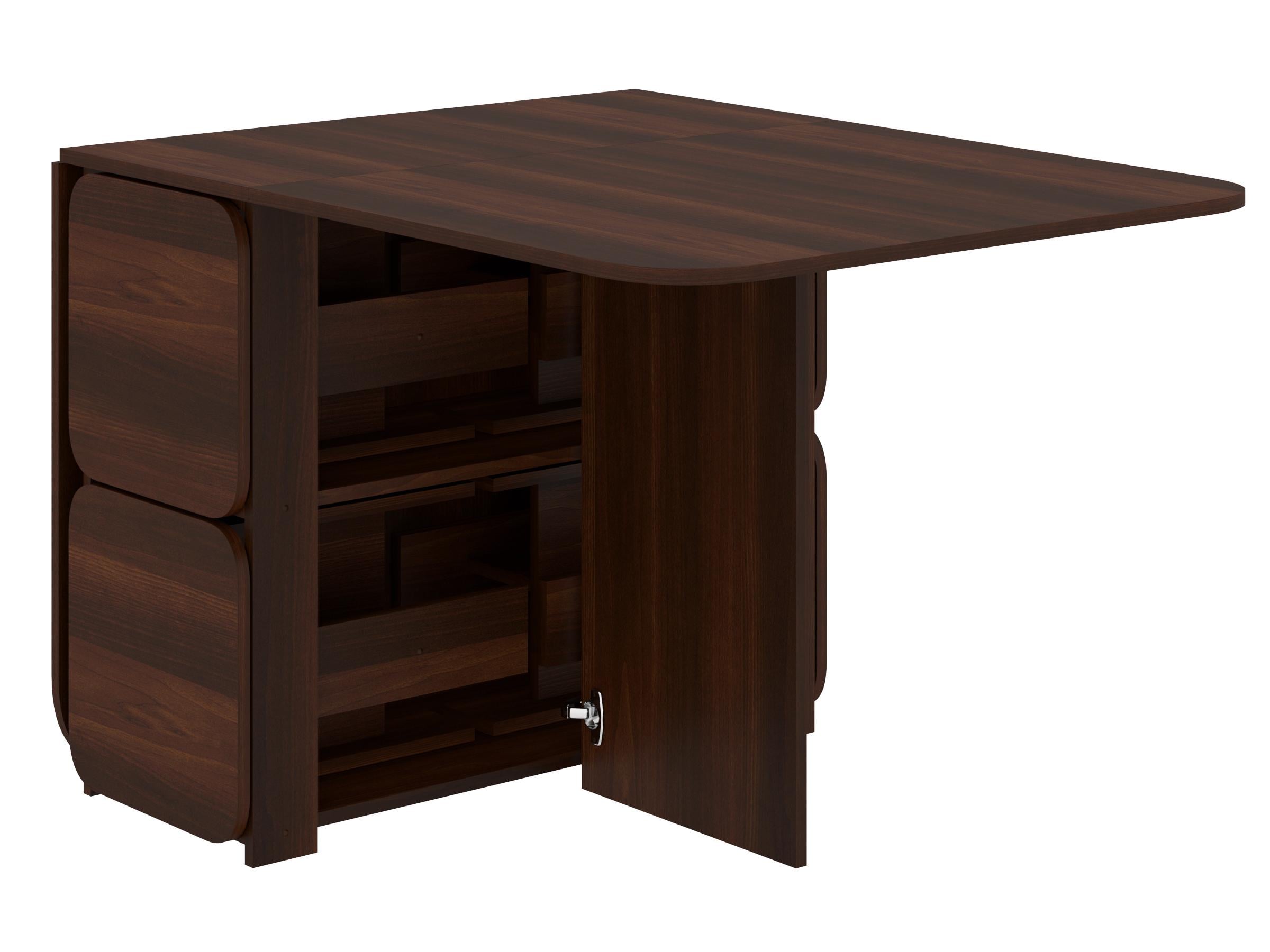 Стол-книжка-7PEHOTIN и 4 табурета 177х86х75 см Орех (PN-102560)