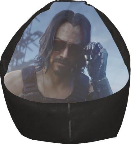 Кресло-груша Киану Ривз Cyberpunk 2077 S (13273272)