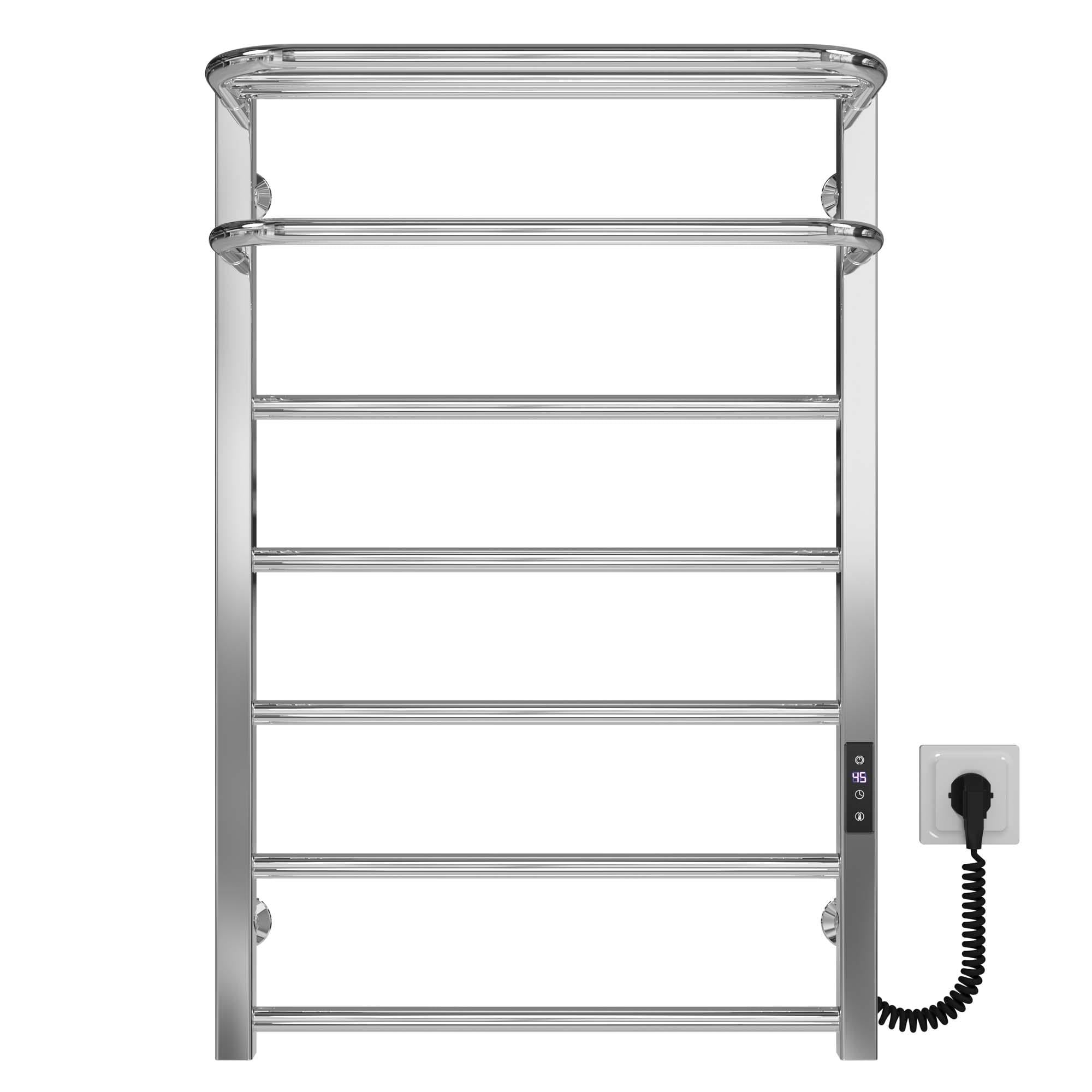 Полотенцесушитель электрический Deffi Lux Hotel П7 JD04 правое подключение нержавеющая сталь 400х800 мм Хром (A.LH.80.40.7.ECR2)