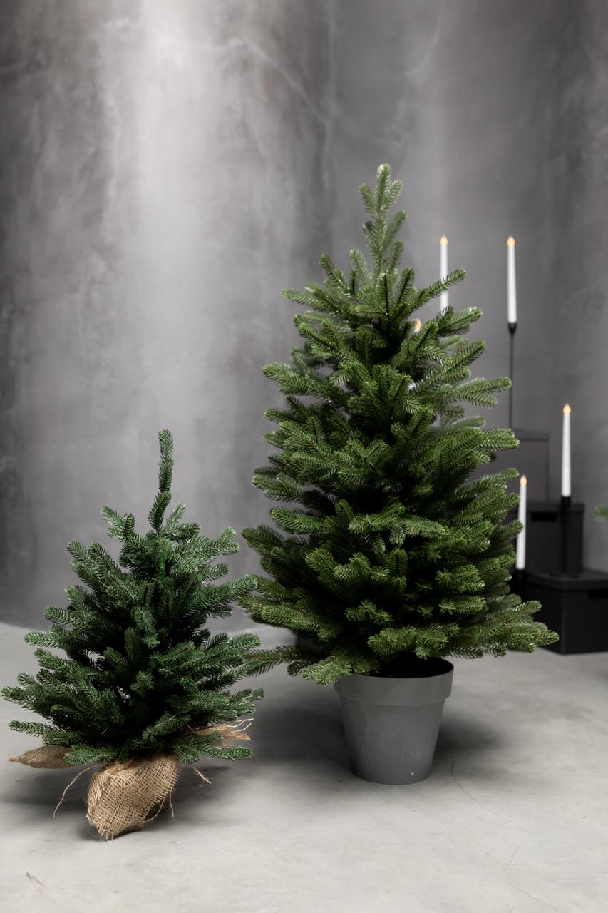 Ялинка штучна лита в коробці з горщиком 1,0 м Зелений - фото 3