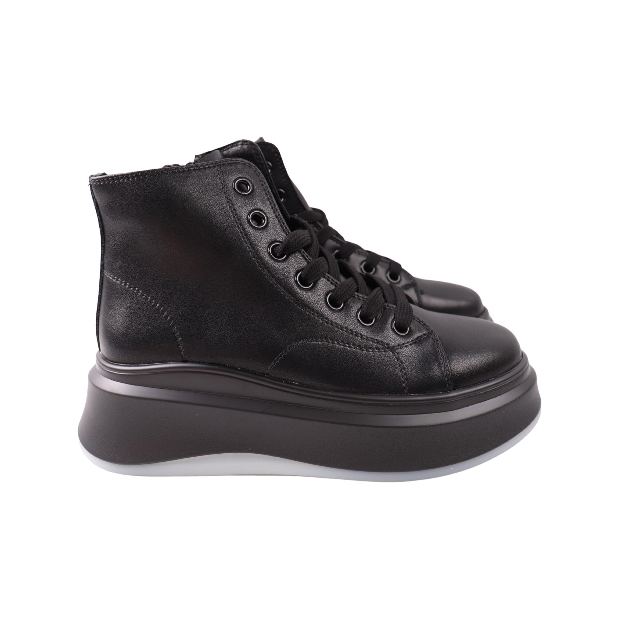 Ботинки женские FARINNI 490-23DHS натуральная кожа р. 36 Черный (29183250)