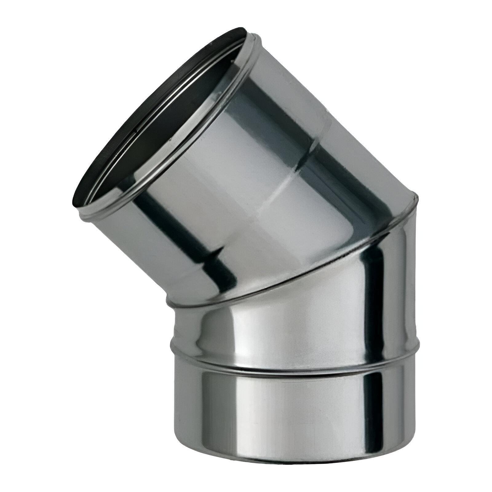 Колено Versia-Lux нержавеющая сталь d 120 мм 45° 0,5 мм (TK-2000000258904)