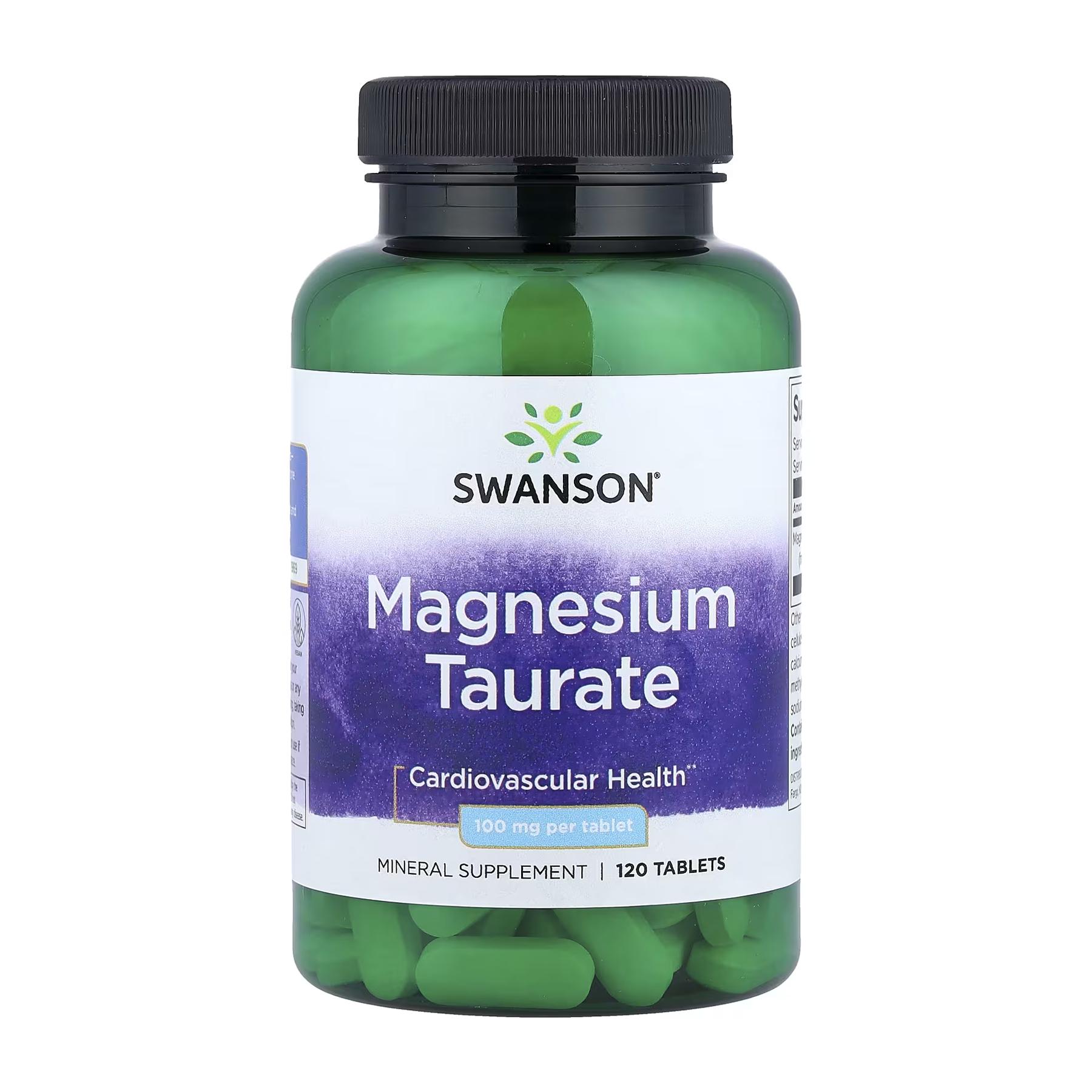 Магний таурат Swanson Magnesium Taurate 100 мг 120 tabs Магний таурат Swanson Magnesium Taurate 100 мг 120 tabs