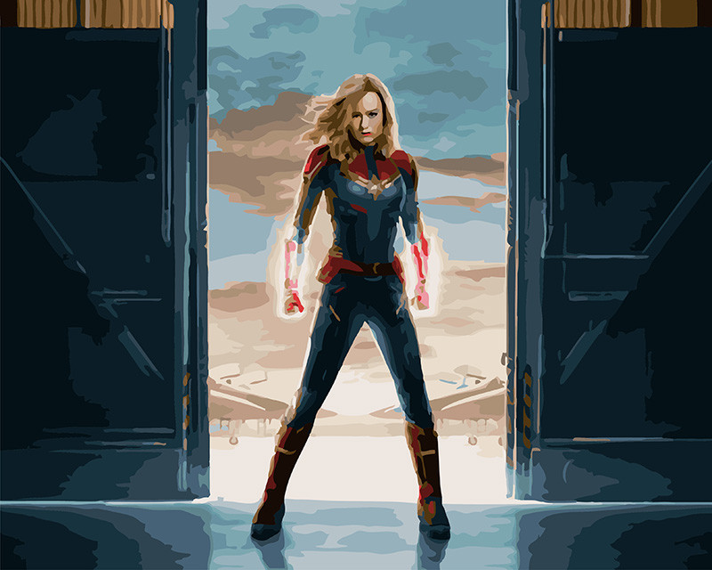 Картина по номерам Brushme Капитан Марвел (GX27934)