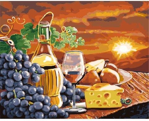 Картина по номерам Brushme GX24251 Бокал и трапеза на западе 40x50 см (1311273534) Картина по номерам Brushme GX24251 Бокал и трапеза на западе 40x50 см (1311273534)