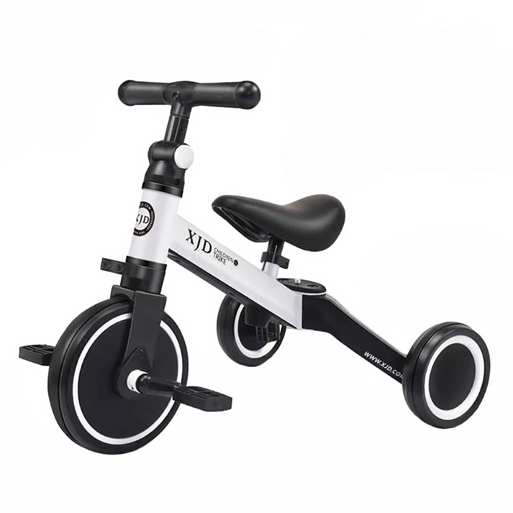 Детский беговел-трансформер Poppet 3в1 трехколесный Черно-белый