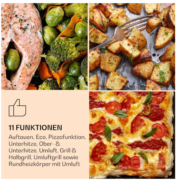 Духова шафа KLARSTEIN Illuminosa Smart 2800 Вт (20632198) - фото 6 Духова шафа KLARSTEIN Illuminosa Smart 2800 Вт (20632198) - фото 6