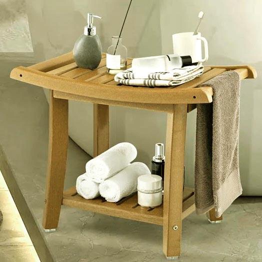 Табурет для ванной из дерева Таглия Сиена (ТВН-007305)